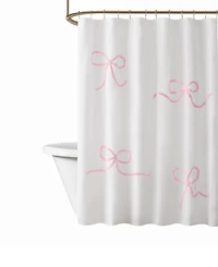 Truly Soft Textured Bow Shower Curtain, 72" x 72"