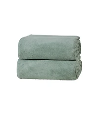 French Connection Solid Dobby 2-Pc. Bath Sheet Set, 33" x 63"