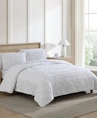 Beatrice Home Fashions Emblem Chenille 3 Pc. Comforter Sets