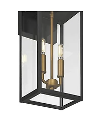 Possini Euro Design Possini Euro Trystin 18 inches and Brass 2-Light Outdoor Wall Light