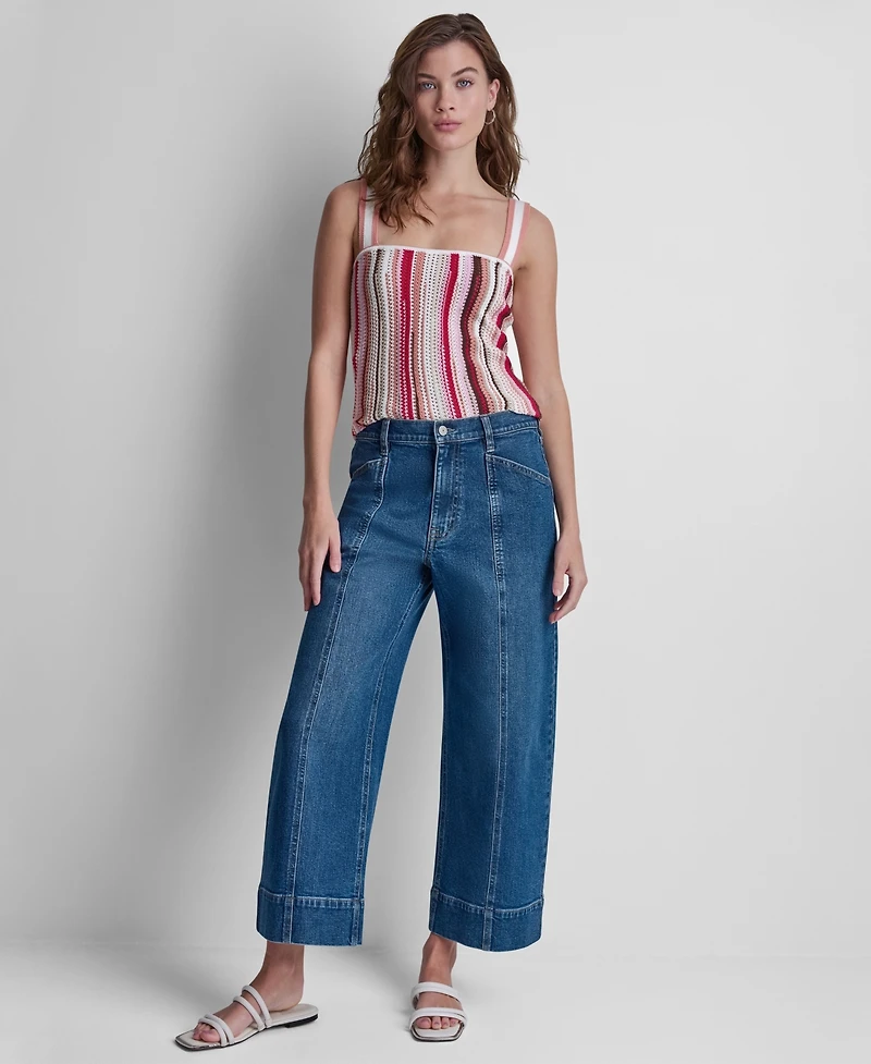 Dkny Jeans Women's Wide Leg Utility