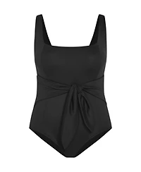 City Chic Plus Sardinia Tie Front 1 Piece