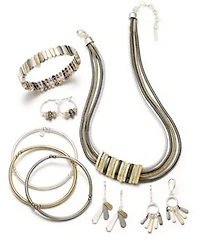 Nine West Tri Tone Fashion Jewelry Collection