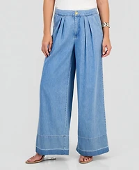 I.n.c. International Concepts Women's High Rise Wide Leg Jeans, Macy's Exclusive