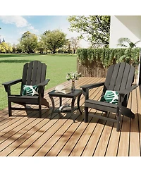 GarveeLife Hdpe Adirondack Chair Set of