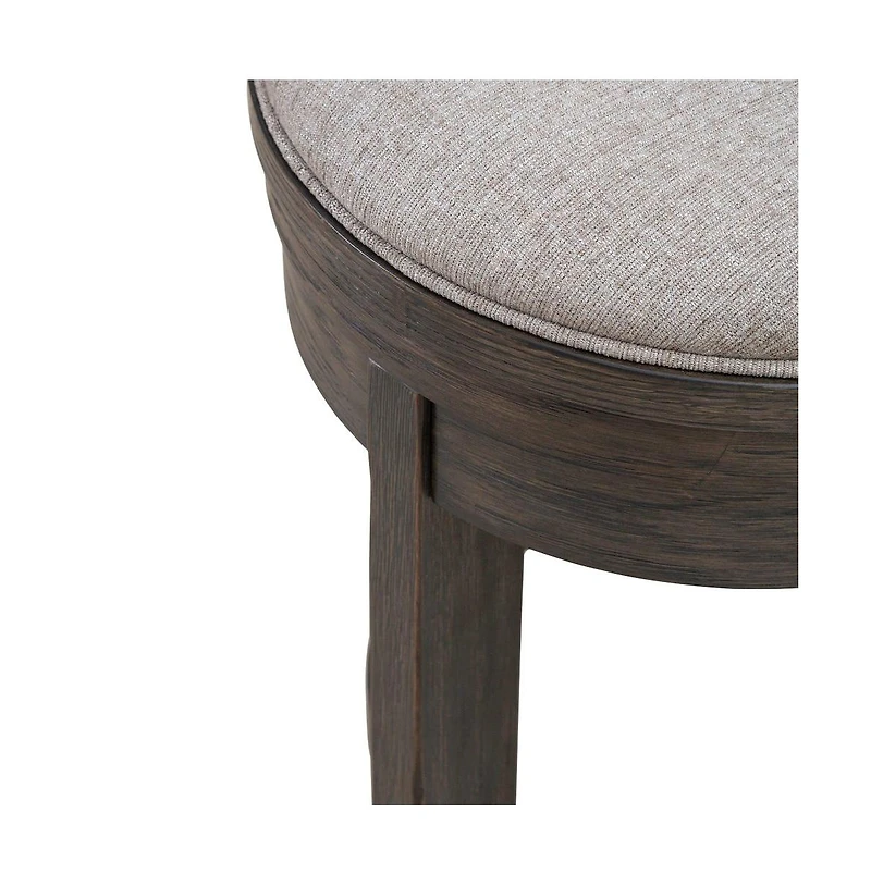 Liberty Furniture Industries, Inc. Lennox Hill Upholstered Swivel Console Stool - Counter Height 26 Inches