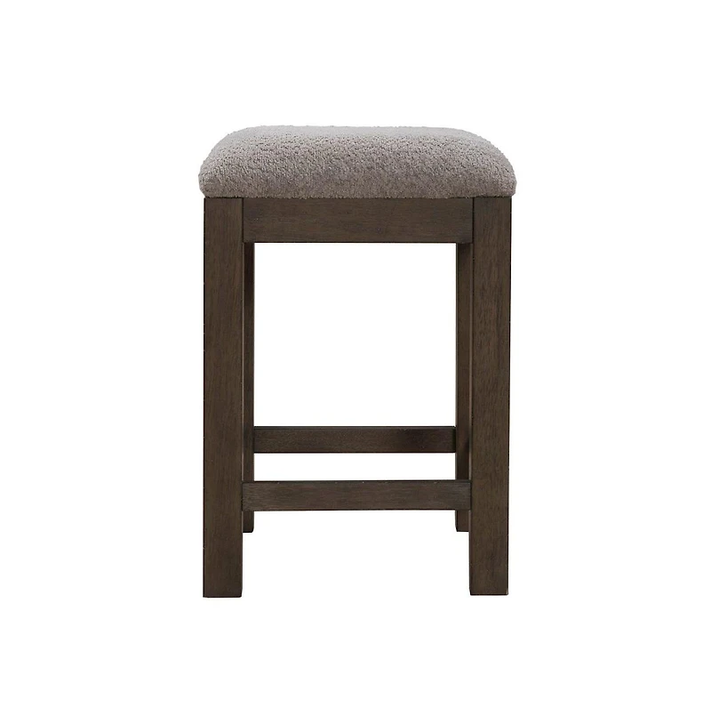 Liberty Furniture Industries, Inc. Cascade Falls Living Room Upholstered Console Stool - Satin Espresso