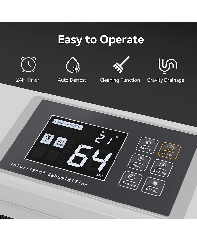 Yaufey Large Commercial 155 Pints Dehumidifier-Spaces Up To 8,000 Square Feet