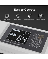 Yaufey Large Commercial 155 Pints Dehumidifier-Spaces Up To 8,000 Square Feet