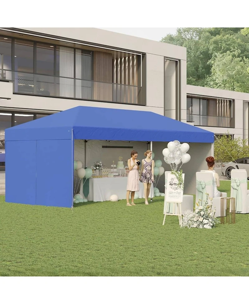 gaomon 10X20 Pop Up Canopy Tent with 4 Sidewalls for Events, Parties