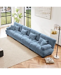 Streamdale Furniture 4-Seater Modular Chenille Sofa Couch for Living Room, Apartment, Office