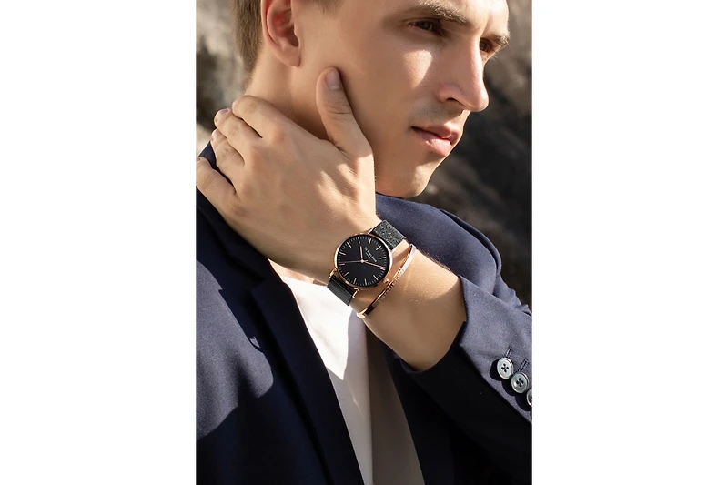 Victoria Hyde Classic Men's Watch - Modern Minimalism with Stainless steel strap