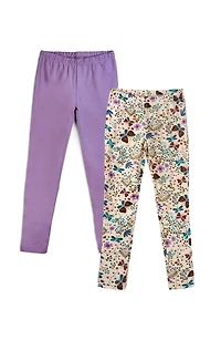 Mightly Toddler Fair Trade Organic Cotton Reinforced Knee Leggings 2-pack