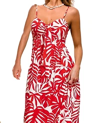 Cupshe Women's Bubbly Tropical Maxi Beach Dress