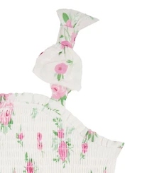 Rare Editions Girls' 2T-6X Printed Smocked Tank and Matching Tiered Skort, 2-Piece Set