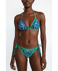 Jessie Zhao New York Women's Verdant Wild Reversible Triangle Bikini Top