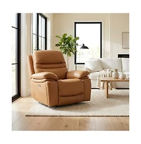 Heartland Furniture Leather Power Recliner Chair, Top Grain Upholstery, Usb and Usb-c, 360 lb Support