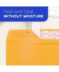 Gnuadz Geofun Manilla Envelopes Peel Seal Open End