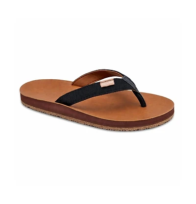 Feelgoodz Women's Zensole Slim Kinderz Faux Leather Flip-Flop Thong Sandals