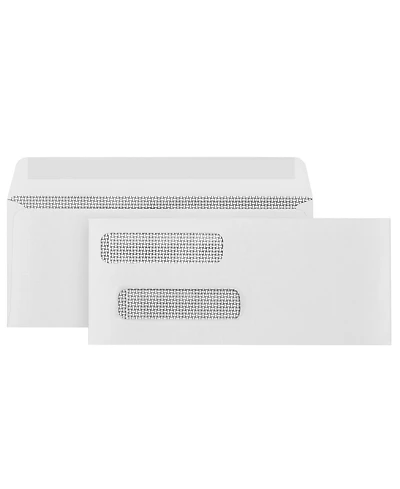 Gnuadz Gummed Double Window Security Check Envelopes