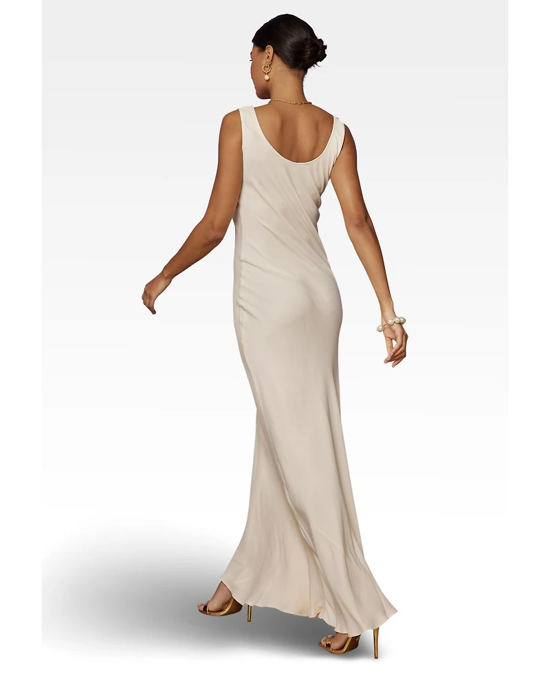 Maids to Measure Women's Pandy Satin Cowl Bridesmaid Dress