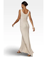 Maids to Measure Women's Pandy Satin Cowl Bridesmaid Dress