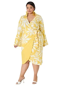 Ashley Stewart Women's Floral Print Wrap Dress