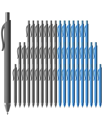 Gnuadz Pens Bulk 52 Pack Retractable Ballpoint Smooth Writing Quick Drying