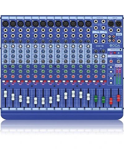 Midas DM16 16 Input Analog Live and Studio Mixer with Microphone Preamplifier