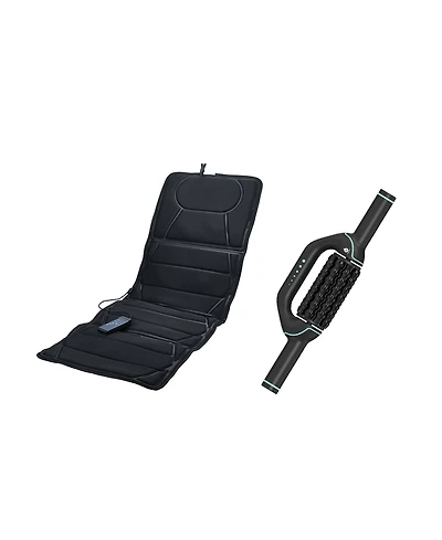 Pursonic Full Body Heated Massage Mat and Rechargeable Rolling Massager