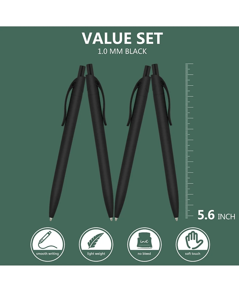 Gnuadz Click Pens Retractable Ballpoint Medium Point 100 Pack