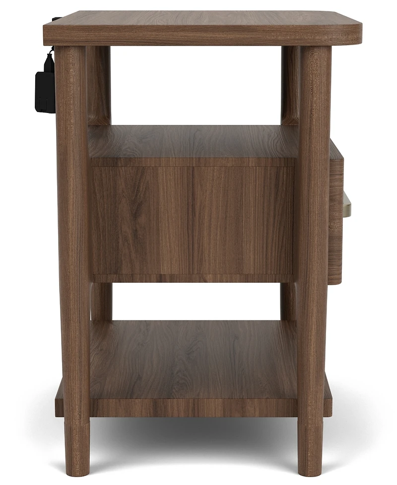 Amelie 27" Wood Accent Nightstand