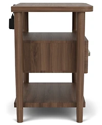 Amelie 27" Wood Accent Nightstand