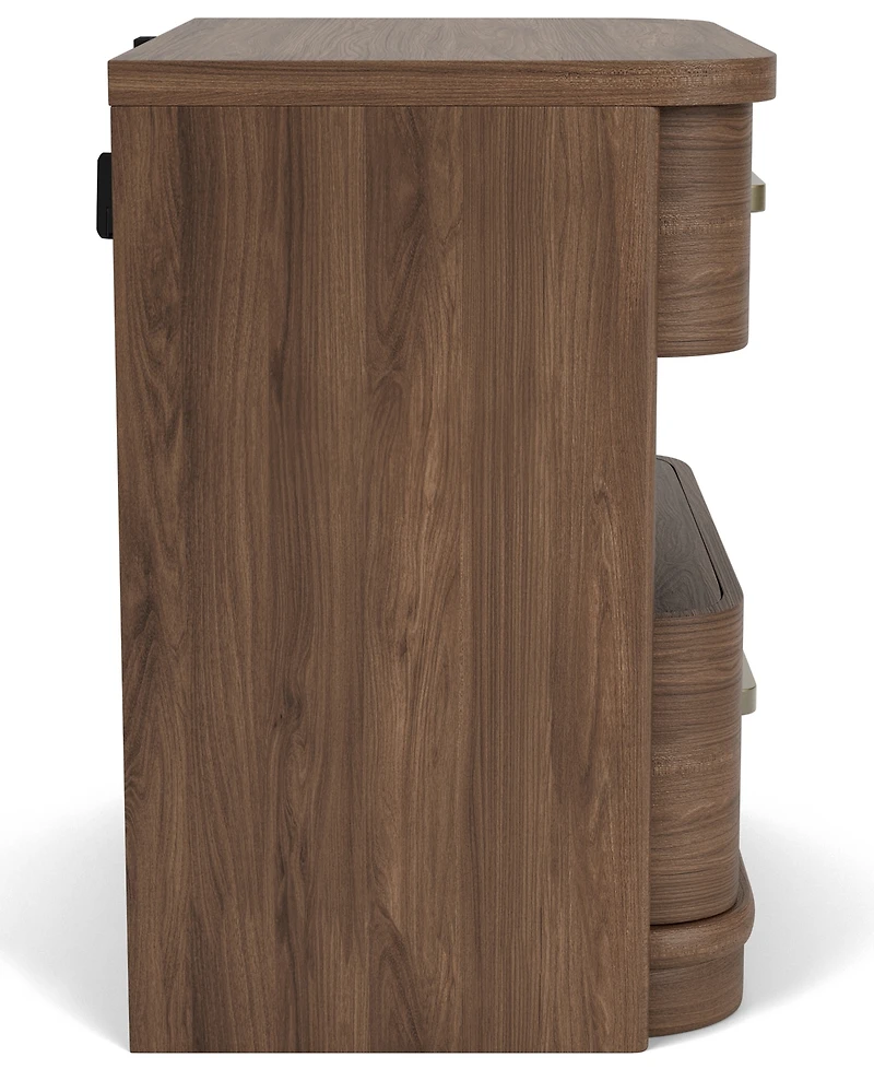 Amelie 29" Wood 2-Drawer Nightstand