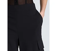 Kenneth Cole Women's Barrel Leg Cargo Pants