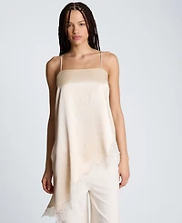 Kenneth Cole Women's Asymmetric Lace Hem Tunic