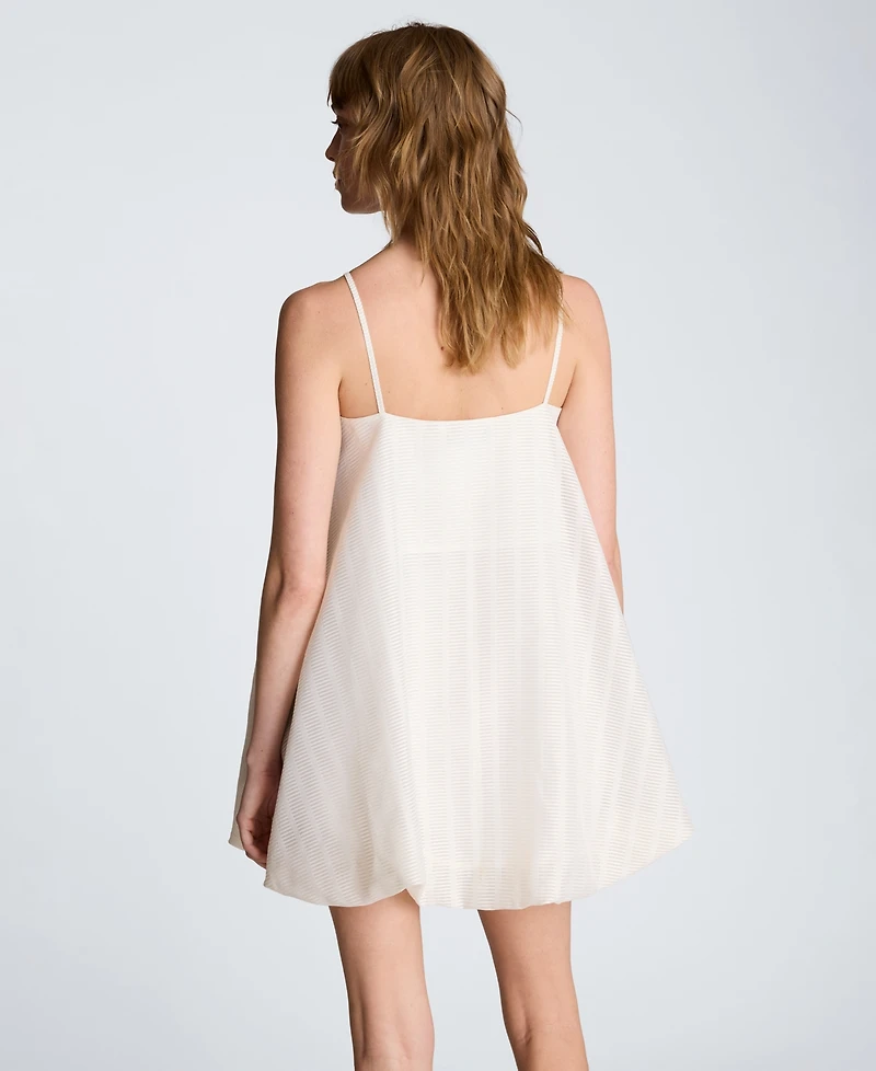 Kenneth Cole Women's Scoop Neck Bubble Hem Mini Dress
