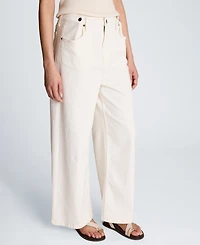 Kenneth Cole Women's High-Rise Wide-Leg Pants