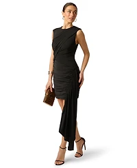 Adrianna Women's Artisan Jersey Crewneck Mini Dress
