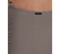Calvin Klein Women's V-Neck One-Piece Swimsuit