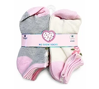 Rainbow Sugar Girls' 4-8.5 Low Cut Socks, 20-Pack