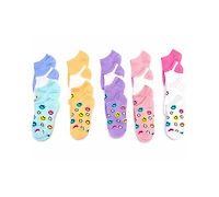 Rainbow Sugar Girls' 4-8.5 Low Cut Socks, 20-Pack