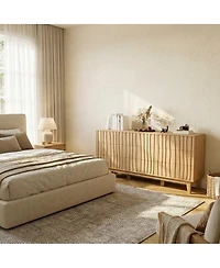 homfan Modern Fluted Dresser with 9 Drawers