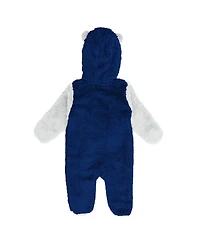 Outerstuff Baby Boys and Girls Blue Tampa Bay Lightning Stay Napping Fleece Bunting Full-Zip Hooded Sleeper