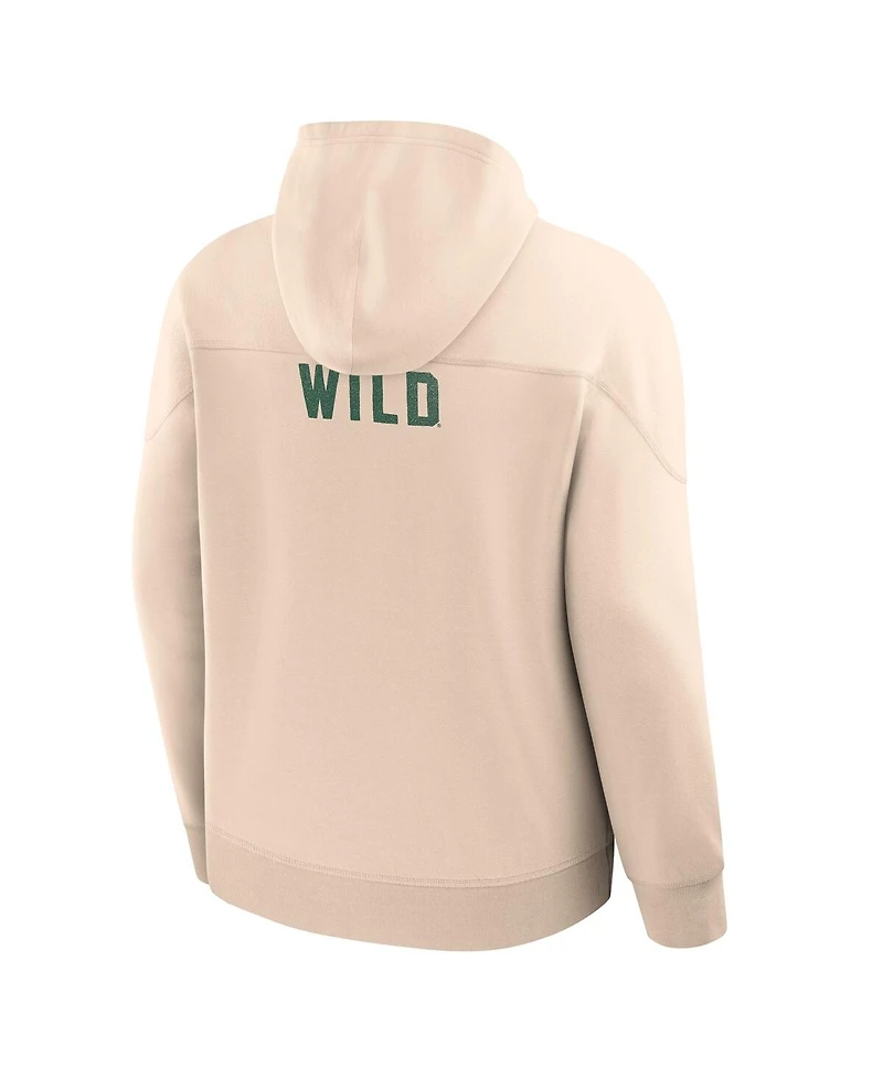 Fanatics Men's Cream Minnesota Wild Vintage Hoodie