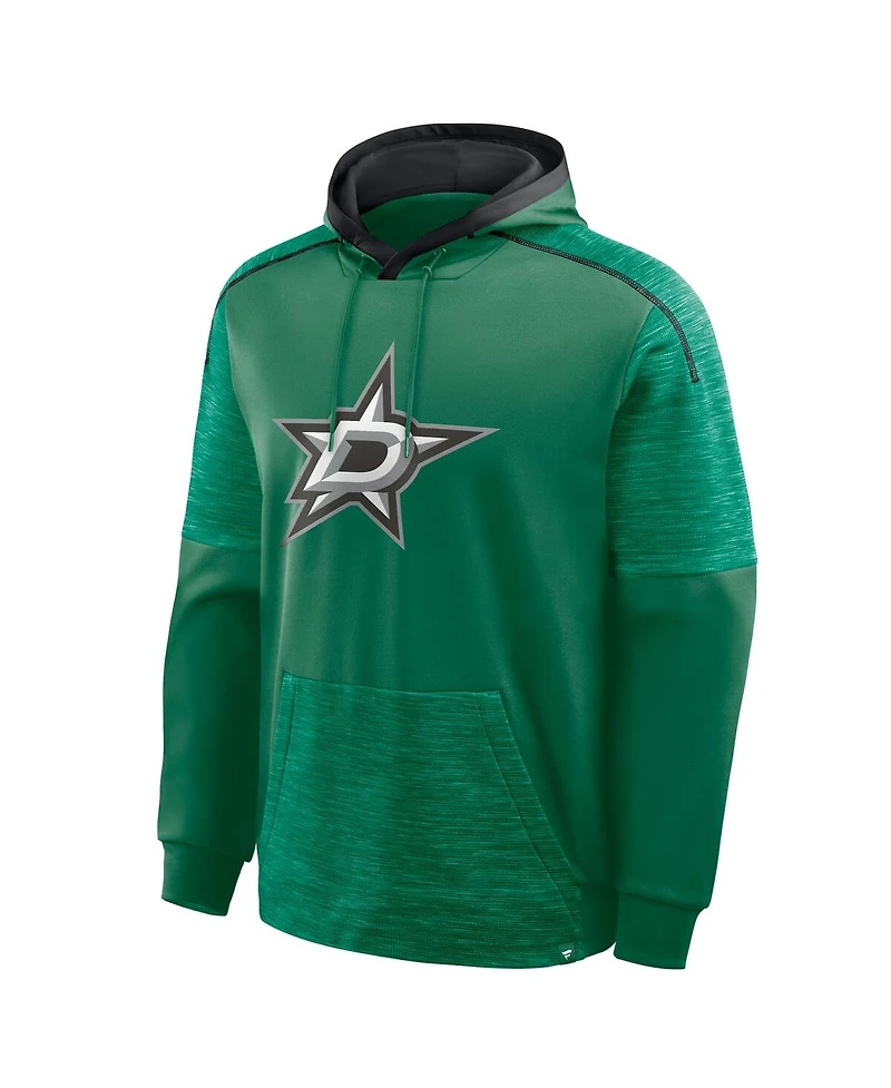Fanatics Men's Kelly Green Dallas Stars Goaltender Defender Pullover Hoodie