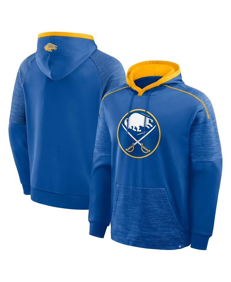 Fanatics Men's Royal Buffalo Sabres Goaltender Defender Pullover Hoodie