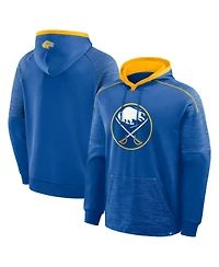 Fanatics Men's Royal Buffalo Sabres Goaltender Defender Pullover Hoodie