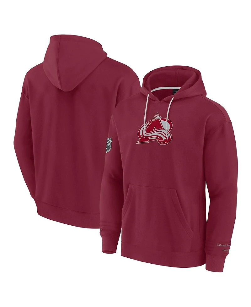 Fanatics Men's Burgundy Colorado Avalanche Elements Pace Pullover Hoodie