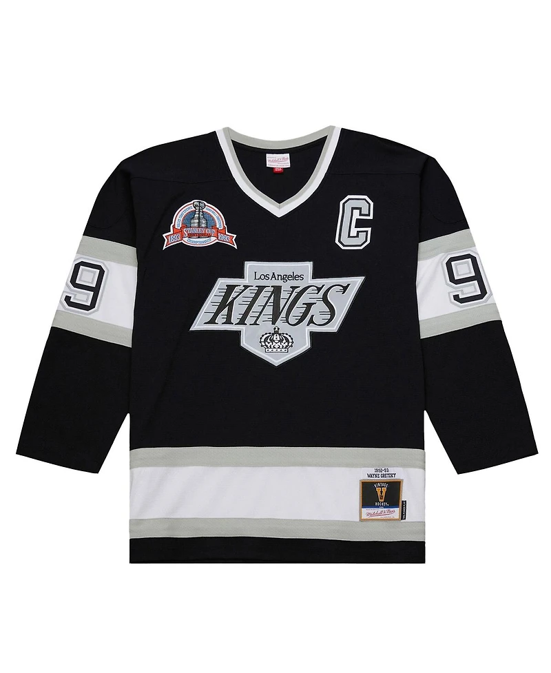 Mitchell & Ness Men's Wayne Gretzky Black Los Angeles Kings 1992-93 Power Play Jersey